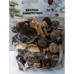 Zestaw Świąteczny 120g , susz do wianków, stoików, na choinkę, art. florystyczne / nr. 9